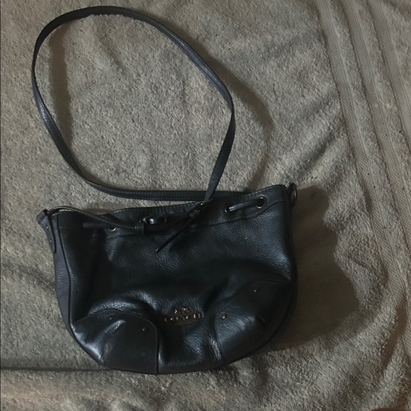Coach Handbags - Coach Black Leather Crossbody Bag